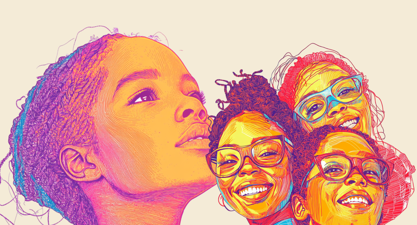 AI-Driven Illustration Series for Embracing You LLC